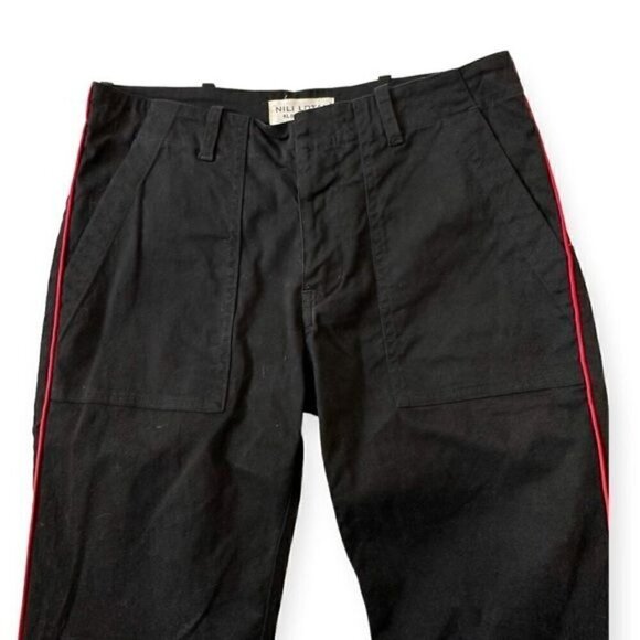 Nili Lotan Jenna pant with Piping, Black with red, Size 2 - Picture 7 of 13